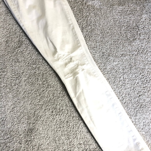 JOE’S JEANS WHITE DISTRESSED DENIM SIZE 25 - Picture 6 of 8
